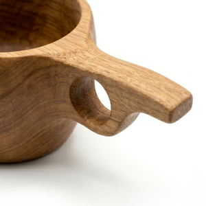 Tasse Kuksa en bois de teck de qualité supérieure, faite à la main, à trou unique, pour café, écologique, pour camping et extérieur, vaisselle de table, prix de gros - Product Image 2