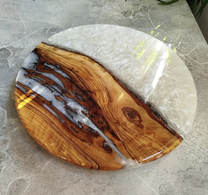 Tabla de Cortar Rectangular de Madera y Resina Personalizada, Antideslizante, Hecha a Mano para Cocina - Product Image 5