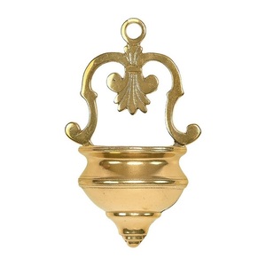 Fuente de Agua Bendita de Acero Inoxidable para Colgar en la Pared con Diseño de Cruz, Forma de Concha Tradicional, Decoración Interior para Sala de Estar, Bautizo - Product Image 3