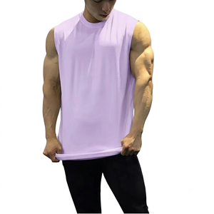 Premium Designed Men's Pure Cotton <b>Sleeveless</b> Tank <b>Tops</b> Quick Dry O Neck Collar Men's Fitness Wear Tank <b>tops</b> With Customization - Product Image 1