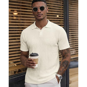 Polo Casual para Hombre, de Verano, Manga Corta, Tejido Elástico, para Golf, Playa o Vacaciones - Product Image 3