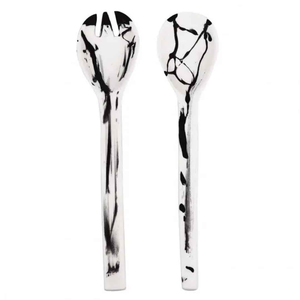 Indian Handmade Resin Salad Server Set Eco-Friendly Serving <b>Spoon</b> with <b>Measuring</b> Handle Dishwasher Safe Salad Server - Product Image 1