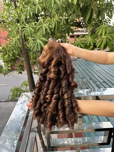 Nuevo estilo, paquete de cabello humano con rizos hinchables vietnamitas, productos favoritos de clientes de todo el mundo, Color de piano - Product Image 6