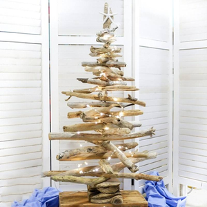 Arbre de Vie en bois pliable et flexible fait main avec support, parfait pour les décorations de Noël et de fêtes - Product Image 4