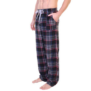 Pantalon de pyjama en flanelle pour homme, à carreaux, pour dormir, vêtements de nuit, 100% coton, confortable, pyjama de nuit - Product Image 4
