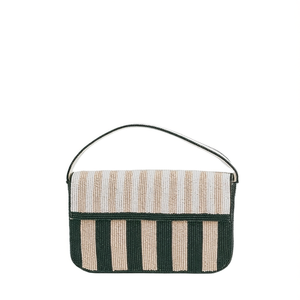 Sac fourre-tout promotionnel artisanal de luxe indien fait main, forme baguette, perles de verre multicolores, décontracté et durable - Product Image 2