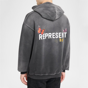 Sweat-shirt à capuche personnalisé pour homme, imprimé sur mesure, respirant, en molleton de coton de haute qualité, avec design personnalisé - Product Image 2