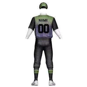Conjunto de Uniforme de Béisbol para Hombre, Jersey Verde Oliva y Pantalones Blancos, Impresión Sublimada, Transpirable, Corte Regular, para Todas las Temporadas - Product Image 5