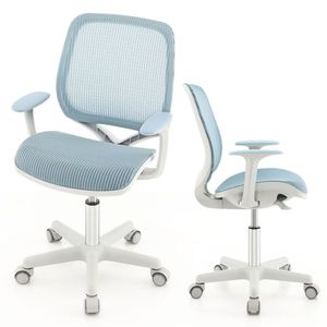 Chaise d'ordinateur pivotante en maille pour enfants avec hauteur réglable - Product Image 4