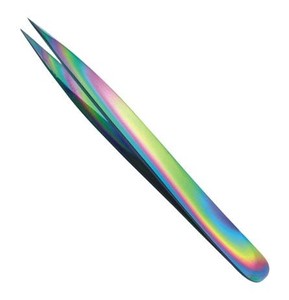 Pinzas Profesionales para Cejas Vired Impex, Estilo Alemán, Acero Inoxidable, Punta Serrada, Duraderas, 9.4cm, Herramienta para Recortar Barba - Product Image 2
