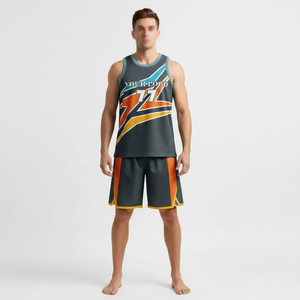 Uniforme de basket-ball pour hommes de haute qualité, design unique personnalisé, séchage rapide et respirant, vêtements de sport en gros - Product Image 1