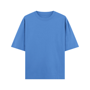เสื้อยืดคอกลมแขนสั้นผ้าเจอร์ซีย์คอตตอน 100% หนัก 220 GSM สำหรับผู้ชายไซส์ใหญ่ สไตล์สตรีทแวร์รักษ์โลก รับสกรีนโลโก้ด้านหน้า - Product Image 3