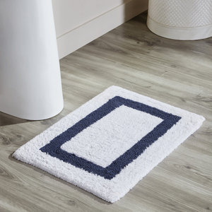 Customised Machine Washable Quick Dry Shaggy <b>Bathroom</b> Rugs Anti Slip Extra Absorbent White Bath <b>Mats</b> for <b>Bathroom</b> Floor - Product Image 1