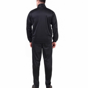 Men Color Block Tracksuit Set <b>Zip</b> <b>Up</b> <b>Jacket</b> Elastic Waist Pants Sporty Autumn Training Wear Full Sleeve Stand Collar - Product Image 4