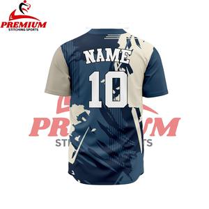 Camiseta de Béisbol Personalizada, Cosida/Estampada, con Botones, Uniforme Deportivo para Hombres, Mujeres y Jóvenes, Personalización OEM - Product Image 4