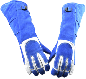 Custom Logo Heavy Duty Leather Welding <b>Gloves</b> Heat Resistant Anti-slip Anti-cut Extra <b>Long</b> Cuff - Product Image 1