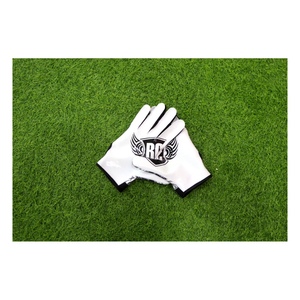 Gants de football blancs personnalisés, performance accrue, équipement sportif, accessoires d'entraînement athlétique - Product Image 6