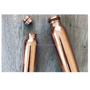 Bouteille d'eau en cuivre de haute qualité, ml, meilleure qualité, couleur naturelle, taille personnalisée, pour utilisation au bureau et au travail - Product Image 3