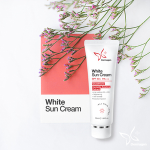 Dermagen White Sun Cream-SPF50+ PA++++ <b>Sunscreen</b> Titanium Dioxide Niacinamide Glutathione Whitening Brightening Protection - Product Image 3