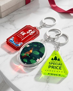 Acrylic Anime <b>Keychain</b> Creative Series with <b>Custom</b> Logo and Color for Insurance and Event Gifts - Product Image 6