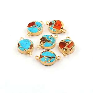 Fabricación de conectores chapados en oro de doble fianza hechos a mano de Mohave-Conector de forma redonda - Product Image 2