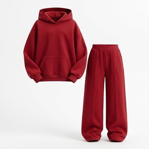 <b>Ladies</b> Hooded Sweatshirt with Wide Leg <b>Pants</b> Cozy 2 Piece <b>Lounge</b> Set Relaxed Fit Tracksuit Streetwear Outfit - Product Image 3