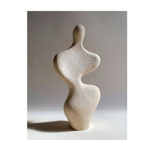 Figura Decorativa de Cerámica Abstracta Moderna, Escultura Biomórfica Minimalista, Estatua Nórdica para Decoración del Hogar y Sala de Estar - Product Image 1
