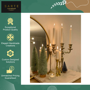 Candelabros de Metal de Aluminio de Alta Calidad con Diseño Elegante, Portavelas de Lujo, Tamaños y Colores Personalizables para Bodas - Product Image 6