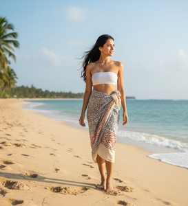 Pañuelo Bagru hecho a mano con estampado de bloques, sarong de algodón, pañuelo al por mayor para mujer, pareo de playa, calidad de exportación - Product Image 3