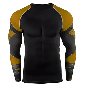 Maillot de compression anti-UV pour homme, respirant, UPF50+, écologique, tissu anti-transpiration à séchage rapide, fournisseur OEM ODM - Product Image 1