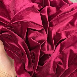 Premium Pink Velvet Fabric 100% Polyester Medium Weight 130 GSM Woven Luxury Curtain Material <b>for</b> Apparel & Home Decor - Product Image 6