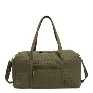 Bolsa de Viaje Acolchada Verde, Gran Capacidad, Cierre de Cremallera, Bolsa de Fin de Semana para Hombres y Mujeres - Product Image 1