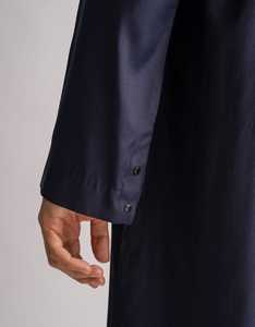 Túnica musulmana de manga larga para hombre, camisa de algodón hasta el suelo, ropa modesta para la oración, color sólido, para todas las estaciones. - Product Image 2