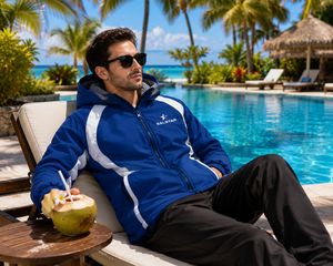 Robe de change imperméable à capuche personnalisée, à manches longues, séchage rapide, respirante, doublure polaire, fermeture éclair – Fournisseur d'usine - Product Image 5