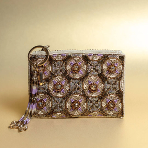 Luxury Ethnic Embroidery Beaded Coin Purse Handmade Sequin Floral <b>Small</b> Pouch <b>Wallet</b> Fashion Gift Item For Ladies - Product Image 2
