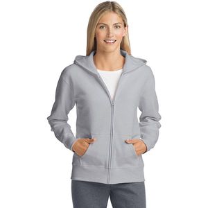 Women Solid Color Full Sleeve Plain Zip-Up Hoodie Regular Length Breathable Casual Style Women Thick Winter Zip-Up Hoodie - Product Image 5