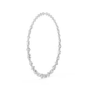 Collier de luxe en argent sterling S925 VVS complet Moissanite pour femmes bijoux de mariage - Product Image 4