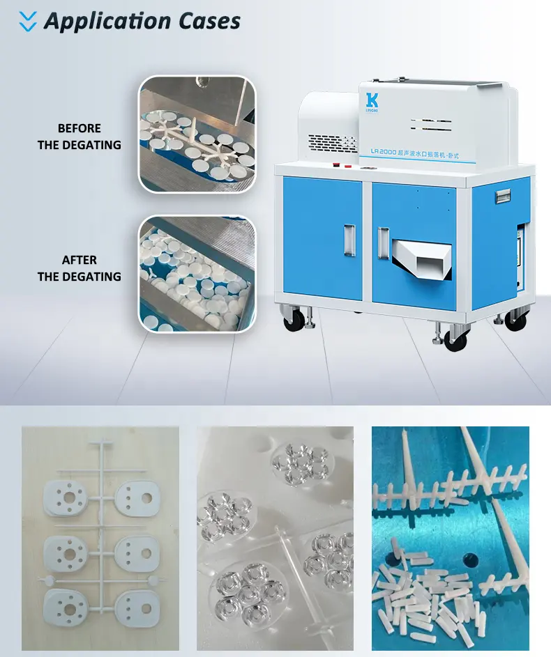 20kHz 15kHz Ultrasonic bocal vibratório máquina alta eficiência e acessível ultra-sônica Degating máquina