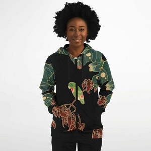 เสื้อฮู้ดซับลิเมชั่นสำหรับผู้หญิง ผ้าคอตตอนหนา ซิปแบบรูด พร้อมพิมพ์ลายดิจิตอลตามสั่ง - Product Image 3