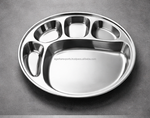 Placa Divisoria de Acero Inoxidable para el Mercado Europeo |   Plato de Metal Reutilizable para la Cena |   Logotipo Personalizado |   Pedidos al por Mayor - Product Image 4