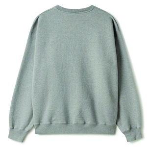 Unisex Oversized Crew Neck Sweatshirt Solid Color Knitted Cotton Casual <b>Pullover</b> Autumn Regular Length - Product Image 3