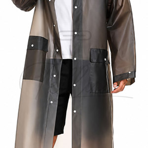 Manteau de pluie imperméable à capuche pour homme, coupe-vent, veste de pluie légère pour l'extérieur - Product Image 3