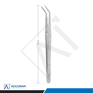 Pince à coton dentaire professionnelle en acier inoxydable, à bec coudé dentelé, autoclavable - Product Image 6