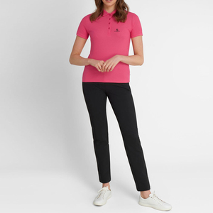 Polo de Mujer de Algodón con Patrón Liso, Manga Corta, Tejido, Casual, Transpirable, con Botones, para Verano 2026 - Product Image 3