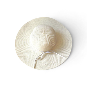 Chapeau Fedora Souple en Polyester pour Femme, Conception Personnalisée, Bord Large Réglable, Ruban Noir, Accessoire d'Été pour Plage et Extérieur - Product Image 5