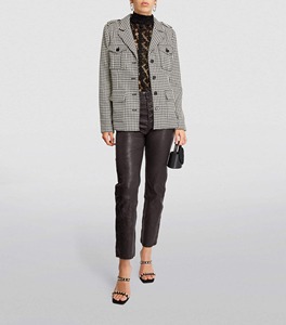 Pantalones de cuero para mujer a la moda, material suave y duradero, ajuste cómodo, pantalones de cuero para mujer de alta calidad - Product Image 4