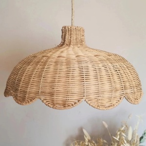 Abat-jour en rotin naturel, lampe suspendue, vente en gros, lampe de nuit, couvre-lampe pour décorer les chambres de bébé - Product Image 3