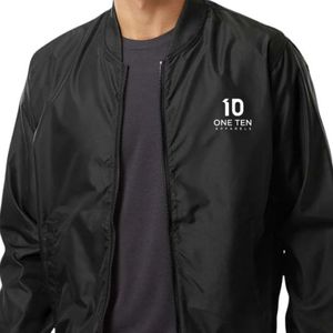 Chaqueta Bomber Ligera con Cierre para Hombre, Cortavientos Clásico Informal, con Dobladillo Acanalado, Manga Larga, Cómoda para Primavera y Otoño - Product Image 3