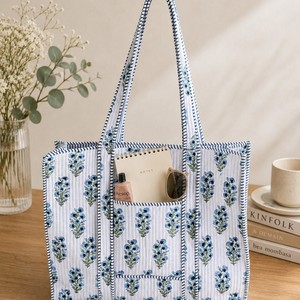Bolso de mano bohemio de algodón bordado con estampado floral, bolso de hombro para compras de verano para mujer - Product Image 3