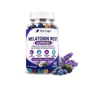 <b>Melatonin</b> Plant Based Vegan <b>Gummies</b> with Fruity Flavor and Pectin Formula Convenient Chewable Format for Evening Routine Travel - Product Image 1